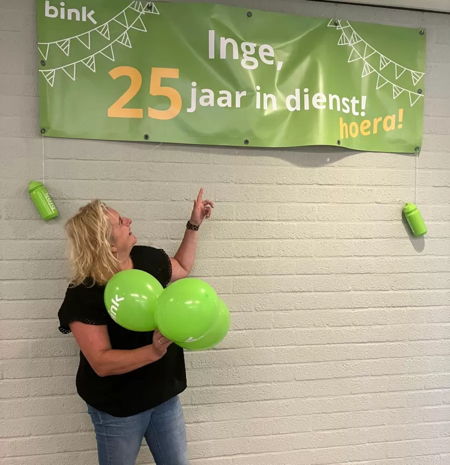 Inge 25 jaar in dienst